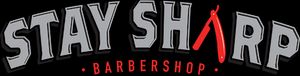 Stay Sharp Barbershop wordmark logo